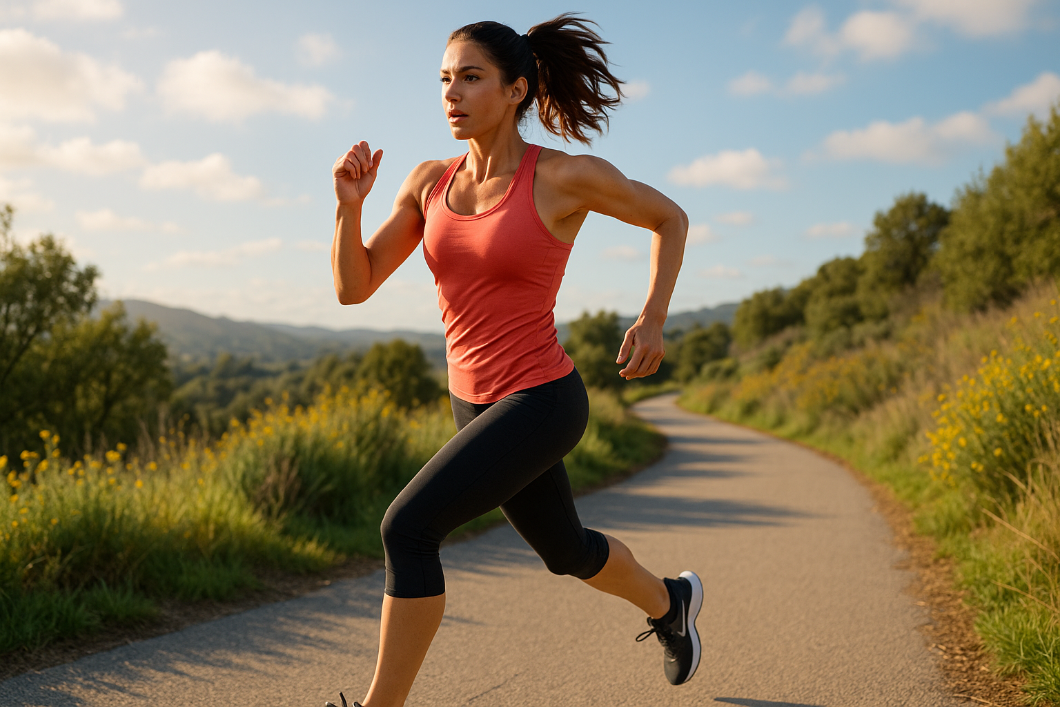 mujer corriendo